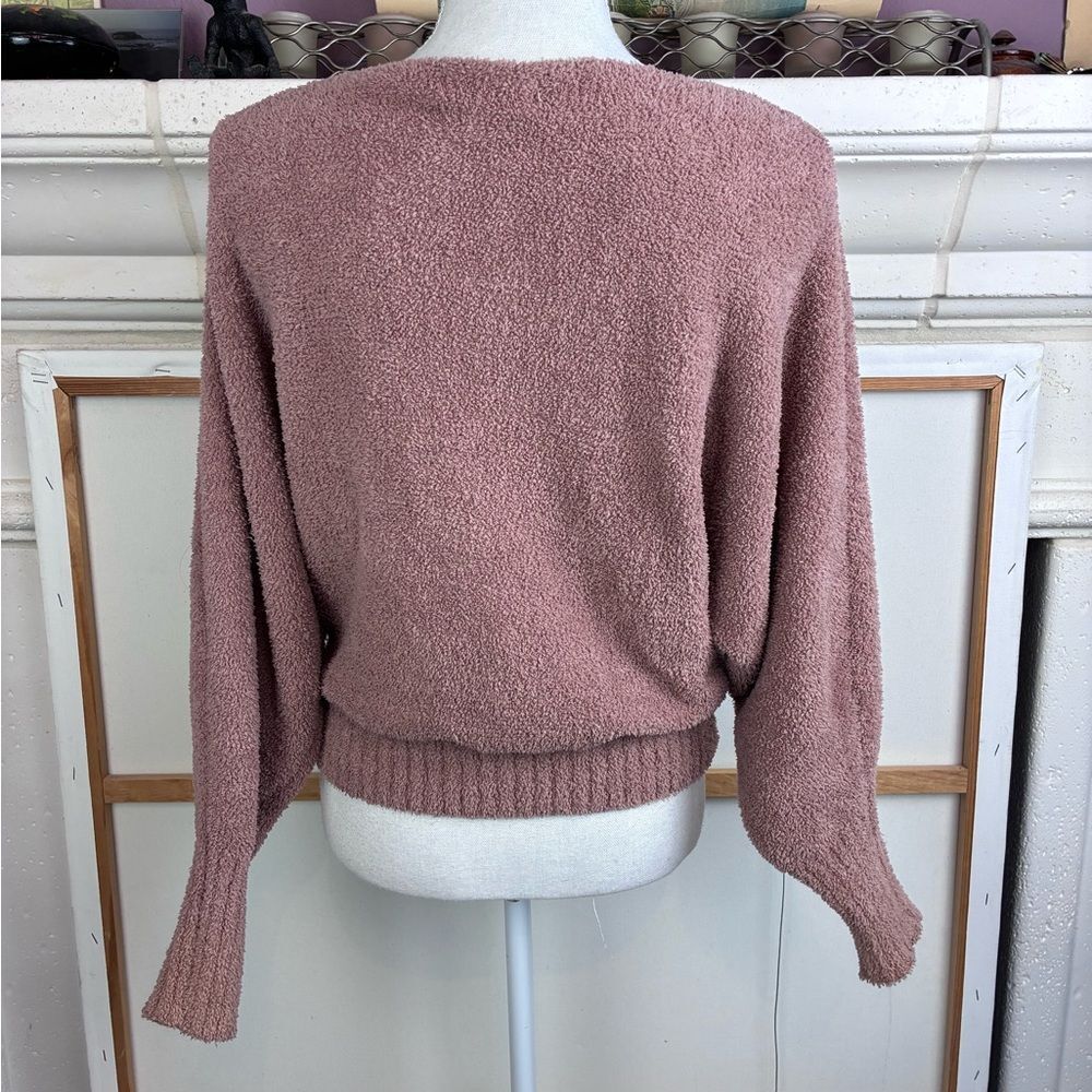 Cocoa Pink fuzzy softest oversized Scandi girl sweater NWOT pure yum - Picture 3 of 5